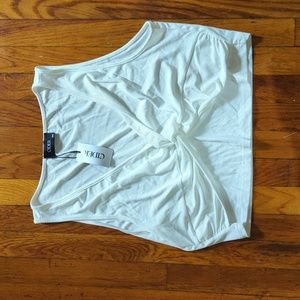 NWT White crop top